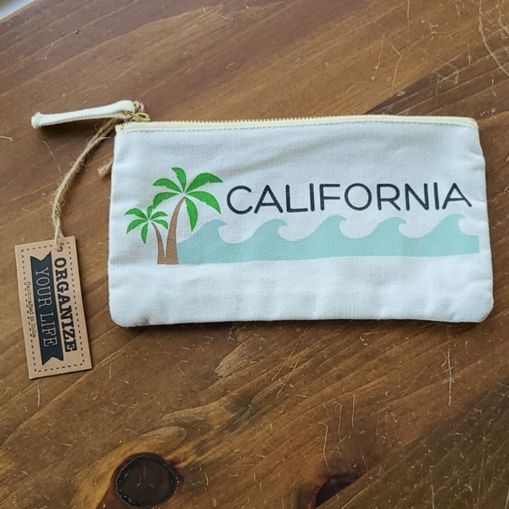NWT California Makeup Bag/Pencil Case